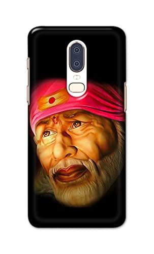 Image of PRINTFIDAA Sai Baba Lord Shiridi Great God Hinduism Religious Hard Back Cover for OnePlus 6 Back Cover -(P6) KAT1002