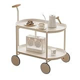 Matériau spécial : le chariot de table basse pour salon et bureau est fabriqué en plastique ABS, qui est super résistant à la pression et a une forte ténacité. Même s'il est utilisé à l'extérieur pendant une longue période, il ne vieillit pas facilement. Cadre en métal épais, robuste et portant, stable et non secouant.