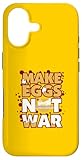 Faites des œufs pas la guerre. Cadeau parfait pour les amateurs de gastronomie qui aiment manger du bacon et des œufs le matin.