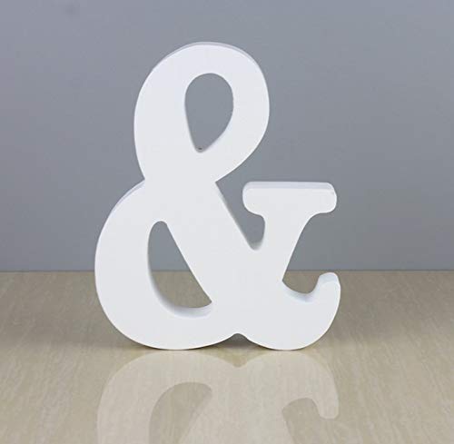 Lettre De L'alphabet En Bois Blanc Pour Loisirs Créatifs, Lettres De L'alphabet à Suspendre Au Mur Mariage Anniversaire Fete Maison
