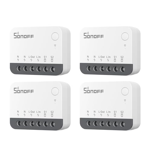 SONOFF ZBMINIR2 Zigbee Smart Switch, funziona con Alexa, 4 Pack, richiede Hub Gateway Zigbee 3.0, richiede una linea neutra