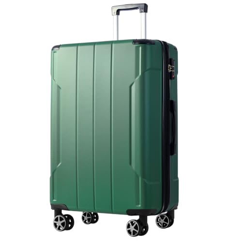 Hardshell Luggage, Lightweight Durable ABS Suitcases with Double Wheels, Expandable 28-inch Checked Luggage 28