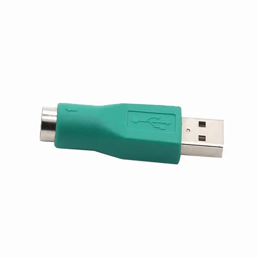 AdzMozi® PS/2 Female to USB A Male Adapter for Computer Mouse Keyboard