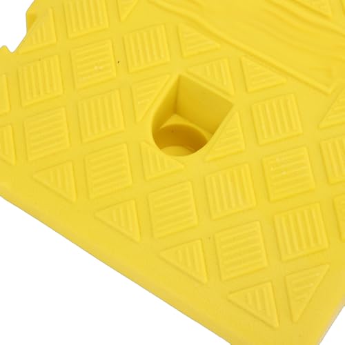 Rampa portátil para bordillo de entrada, elevada 13 cm, antideslizante con textura, para coches, motocicletas y bicicletas, capacidad de carga de 2 T, material PE (amarillo) miniatura 7