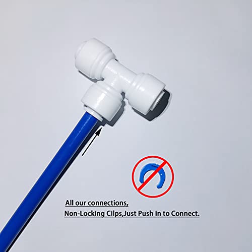 Yzm Straight Male Thread Adapter 1/4 Inch Male X 3/8 Inch Od Tube Quick Connector,For Water Purifiers Filters Reverse Osmosis Systems,5 Pcs. thumb #2