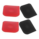 Photo Gallery magiclulu 4 pezzi raschietti da cucina in plastica resistente per taglio pane pulizia e impasti design ergonomico antiscivolo rosso e nero Photo Gallery magiclulu 4 pezzi raschietti da cucina in plastica resistente per taglio pane pulizia e impasti design ergonomico antiscivolo rosso e nero