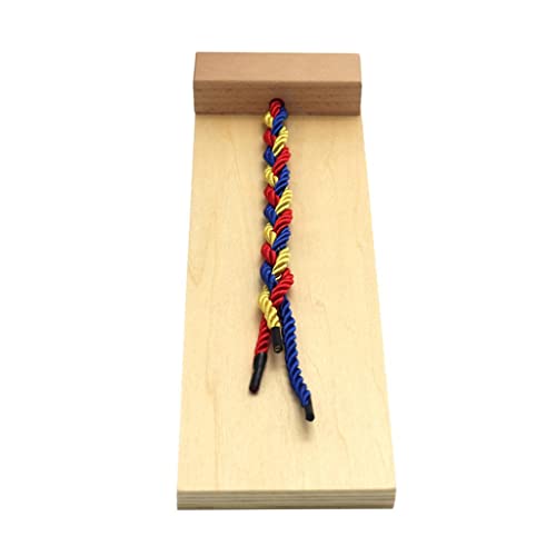 Milageto Early Learning Montessori Wooden Rope Weaving Board