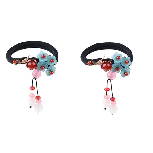 Élastiques à cheveux rétro anti-glisse pour fixer chignon et queue de cheval