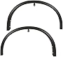 PIT66 Fender Flare, Compatible with 2014-2020 Nissan Rogue Front Driver & Passenger Side Textured Black Plastic 2Pcs #638609TA1A