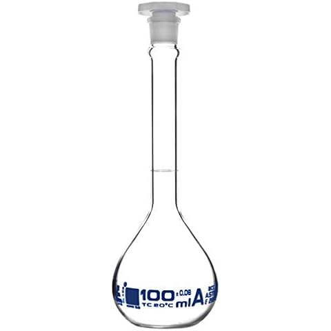100ml Class A Volumetric Flask by Eisco Labs Cover
