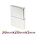 Science Magnets 2/5/10/15/20PCS 30x20x5mm Block Rare Earth Neodymium 30x20x5 Permanent NdFeB 30 * 20 * 5 Industrial(15PCS)
