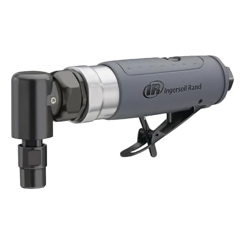 Ingersoll Rand 302B Angle Air Die Grinder, 20,000 rpm, 0.33 hp, 1/4" Collet, Rear Exhaust Cover