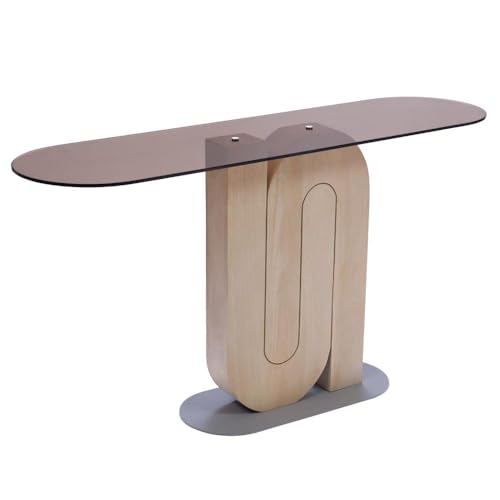 Amadeus - Console Alban en manguier et en Verre