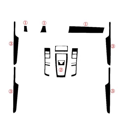 Accessoire Porsche Macan 2014-2018 autocollant carbone commande centrale intérieur