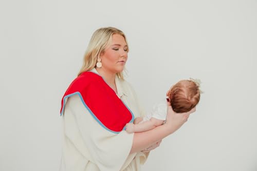 Copper Pearl Premium Baby Burp Cloths - 3-Pack Large Cotton Burp Cloths, Extra Soft Spit Up Rags with 3 Absorbent Layers, Perfect for Baby Boy and Baby Girl Gifts (21" x 10" Size, Justice League Set)3