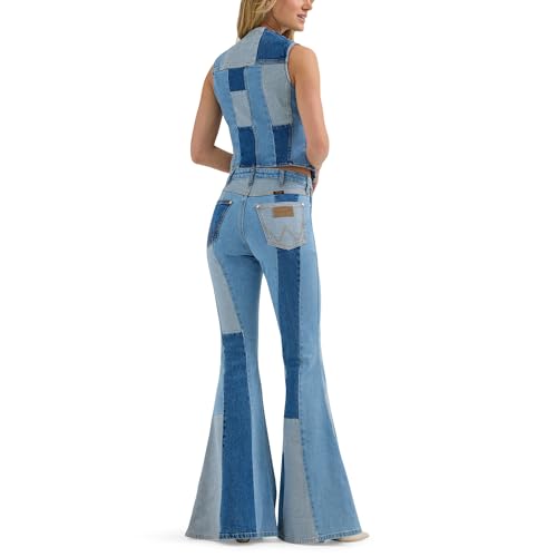 Wrangler Women's Lainey Wilson Patchwork Flare Jeans3