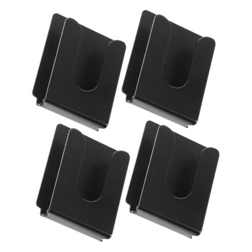 VICASKY 4pcs Car Radio Microphone Hanger Hook Durable Metal Mic Clip for Stable Mounting Cars Offices and Homes Design with Back Support for Enhanced Stability