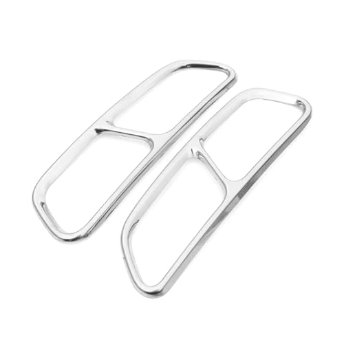 Cubierta de escape plateada que mejora el diseño y protege el silenciador trasero de tu Q7