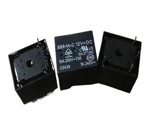 Relé T73-1A-12V de 13A con alta capacidad de carga y 4 pines de anclaje
