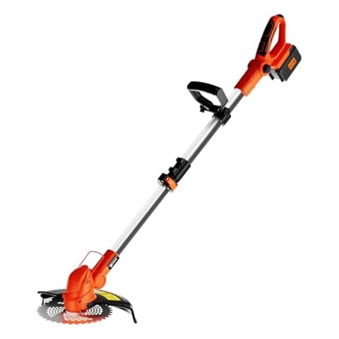 UKOKE ST2308-B 40V Cordless Grass Trimmer/Brush Cutter,Interchangeable Blade, with 2.0Ah Lithium-Ion Battery & Charger | Brushless Motor | 6500 RPM No-Load Speed | Lawn Trimming and Brush Cutting Cover