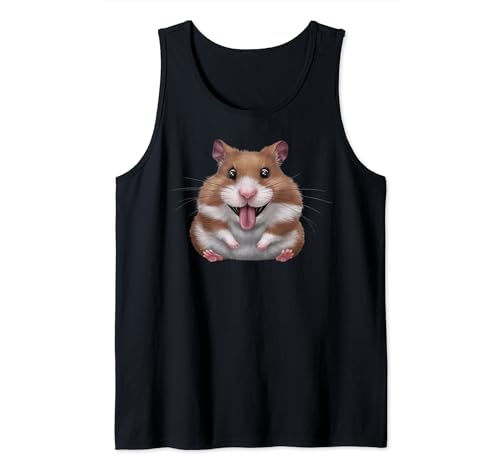 Mascota Roedor Meme Rescate Hámster Día Animal Grasa Divertido Hamster Camiseta sin Mangas