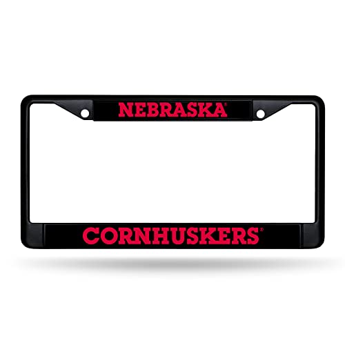 Cadre de plaque d'immatriculation auto NCAA Nebraska en métal