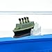 Honsheng Unsinkable Titanic Simulator Toy Wavey Boat in a Box Liquid Wave Cruise Fluid Ship Decoration Ornament for Car Decoration Paperweight Desk Toy Gifts