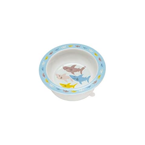 SUGARBOOGER Suction Bowl, Smiley Shark Cover