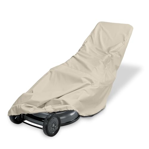 Housse de tondeuse à gazon 100 % imperméable en polyester 600D Oxford résistant pour tondeuse à gazon