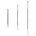3 Piece Set Stainless Steel Construction Drafting Rulers 24 36 and 48-Inch SAE and Metric Scale