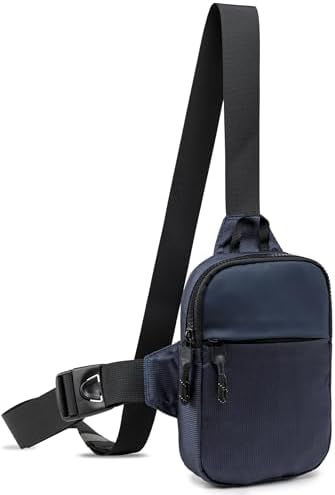 higouta Mini Sling Bag for Men Women, Waterproof Utility Crossbody Backpack Chest Bag for Hiking Travel Sports Running