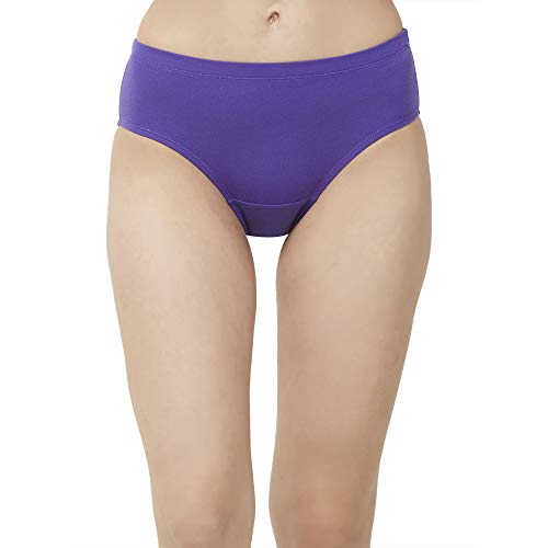 Image of SOIE Women High Rise Full Coverage Solid Colour Cotton Stretch Hipster Panty (Pack of 3)