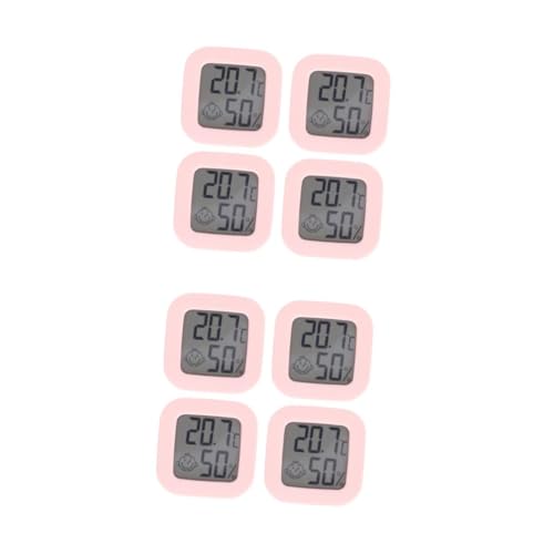 JOINPAYA 2 Sätze Thermometer Heimhygrometer Digital Hygrometer Heimelektronik Innentemperatur Luftfeuchtigkeit Temperaturmesser Kleines Hygrometer Abs Zufällige Farbe 4 Stücke * 2
