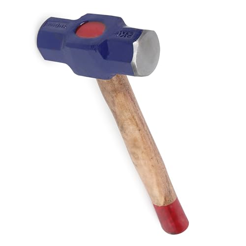 Image of Tunir Iron Sledge Hammer with Wooden Handle, 2 Kg Head