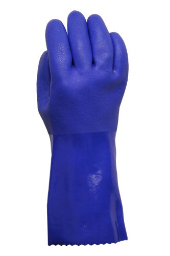 Working Hands PVC Coated Heavy Duty Rubber Gloves For Handling Chemicals And Dish