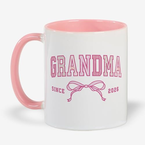 THINGS REMEMBERED Personalized Pink Floral Bow Mug (FREE CUSTOMIZATION)