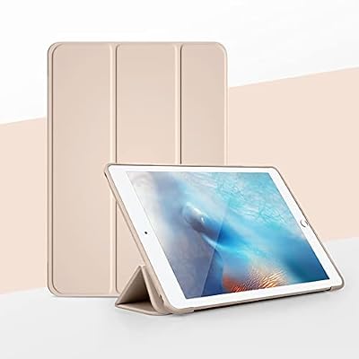Tablet Protective Case Cover For iPad Pro 10.5/Air3 10.5 inch 2018/2019 Slim Stand Hard Back Shell Protective Smart Cover Case,Lightweight Shell Tri-Fold Folio Cover & Auto Wake/Sleep(Rose Gold)