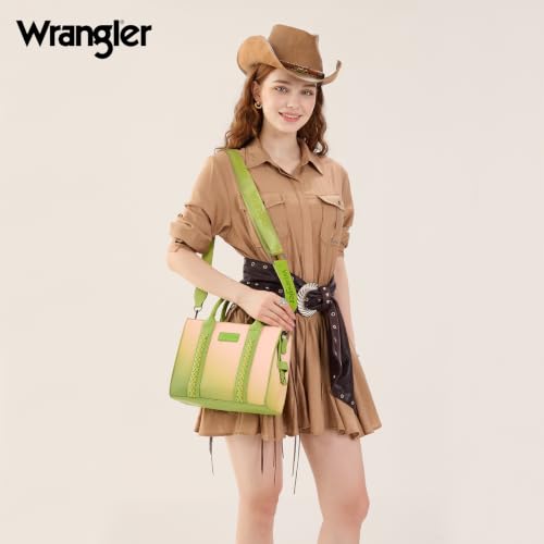 Image of Wrangler Tote Bag for Women Designer Satchel Handbags Top-handle Purses with Strap