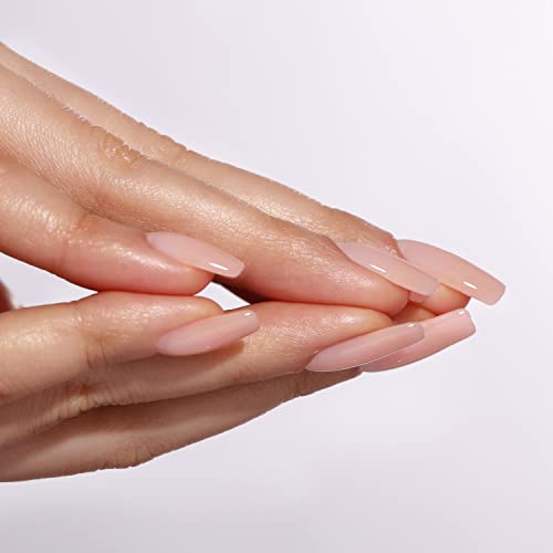 BLUESKY Fast & Easy Builder Gel, łatwe i oszczędzające czas przedłużenie paznokci, długa trwałość do 3 tygodni (LBA02 Latte 15 ml)