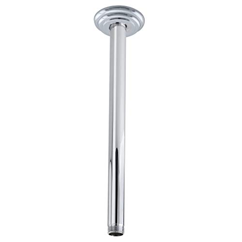 Westbrass 1/2" Ips X 19" Ceiling Mounted Shower Arm With Flange, Polished Chrome, D3619A-26 #TOP3