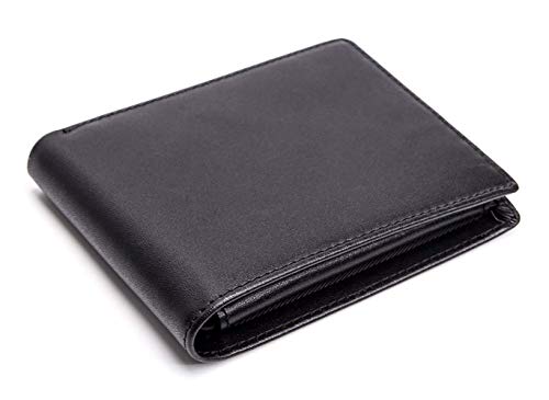 AVIMA Deluxe Advanced Technology RFID Blocking Wallet – Compact & Durable Security Wallet – Made Of Genuine Napa Leather – 8 Card Slots, ID Window & Money Pouch