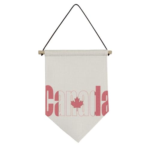 Drapeau du Canada en toile art déco, bannière suspendue et décoration murale