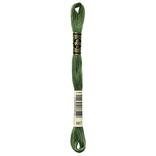 Image of DMC 6-Strand Embroidery Cotton Floss, Dark Forest Green