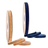 OAOSDH 2 Rollos De Cinta De Terciopelo, Materiales Artesanales De Bricolaje, Adecuados para Envolver Regalos, Coser Decoración, Hacer Joyas