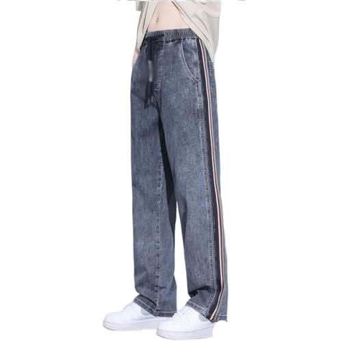 Wide Leg Straight Leg Denim Pants, Loose Fitting Casual Pants for Spring and(4X-Large)