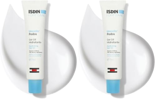 Aceite hidratante en gel Ureadin Podos de ISDIN, 75 ml, para pies secos y fisurados (Paquete de 2)