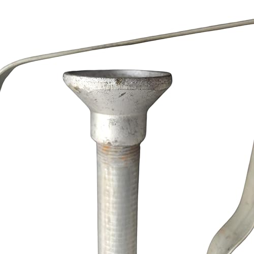 Image of GI Earth Plate of 12 inch with Connected Strip Earthing Plate Zinc Coated Ground Earthing Plate Earthing pipe with funnel- 12 inch