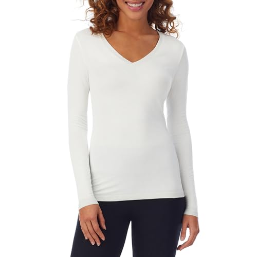 Cuddl Duds Softwear with Stretch Long Sleeve V-Neck