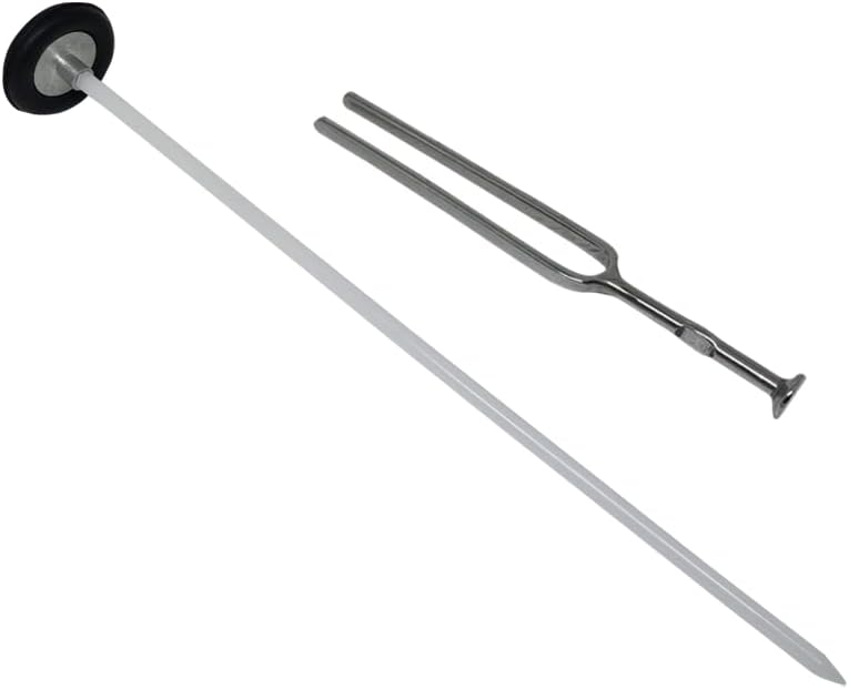 Sahyog Wellness Queen Square Pattern Knee Hammer with Tuning Fork - 256 Hz