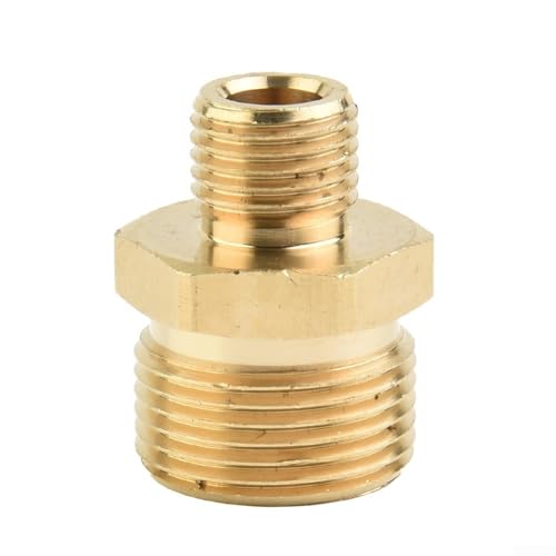 Adattatore in ottone ad alta pressione M22, per connettore da 1,5 a 1/4, raccordo accoppiatore per tubi, compatibile con idropulitrici AG, tubi flessibili